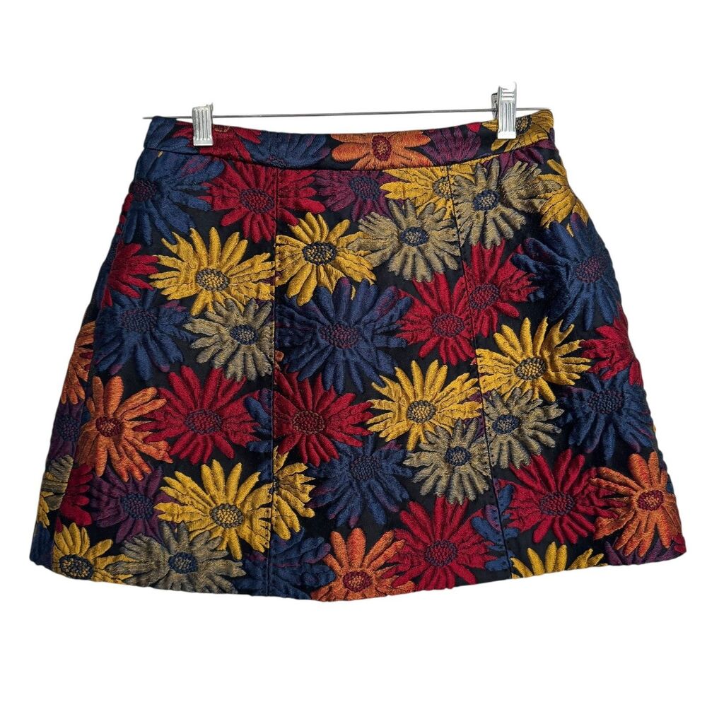 Alice + Olivia Loran Floral Jacquard Mini Skirt 2015 RTW Collection Women's‎ 4